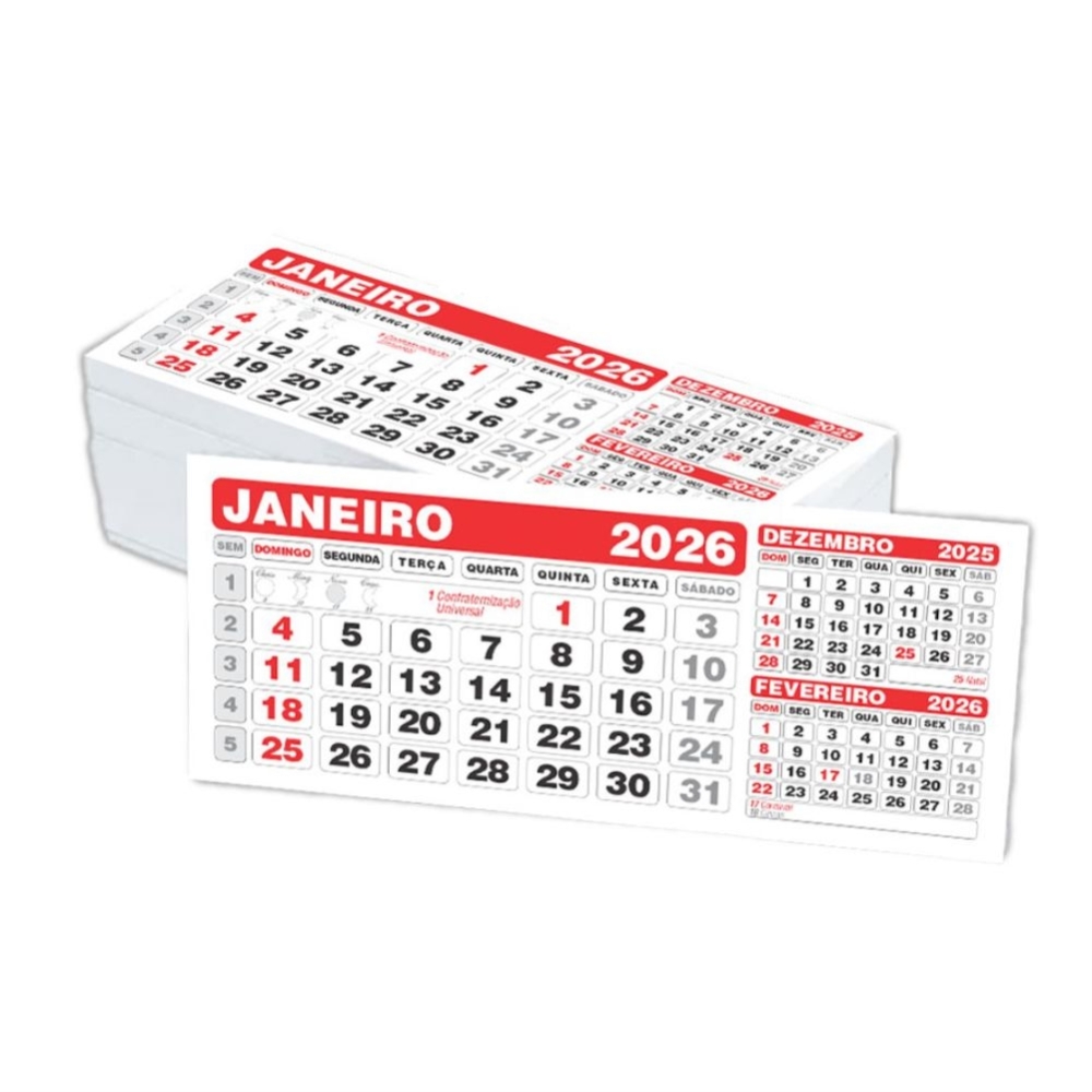 Calendário de Mesa Pequeno 