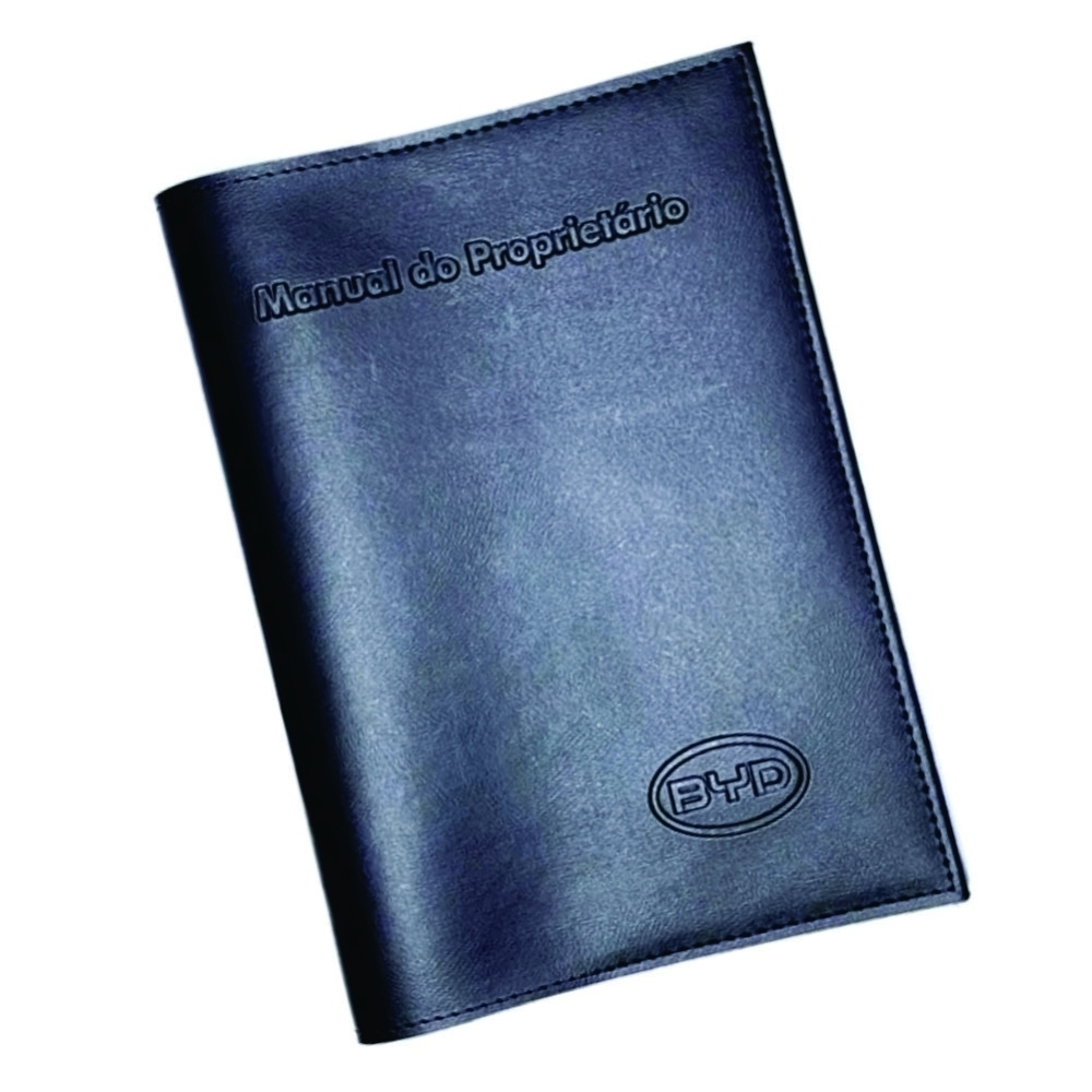 Porta manual de couro 